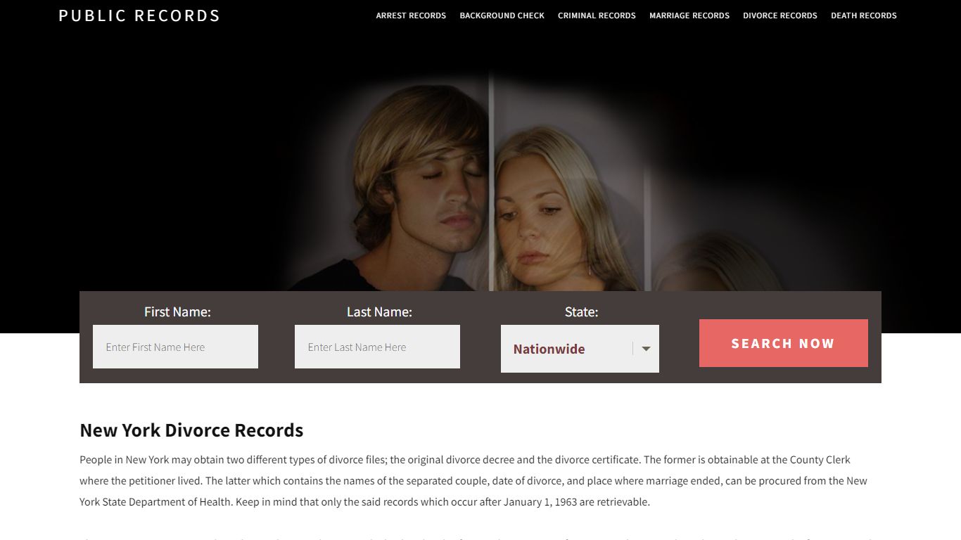 New York Divorce Records | Enter Name and Search. 14Days Free